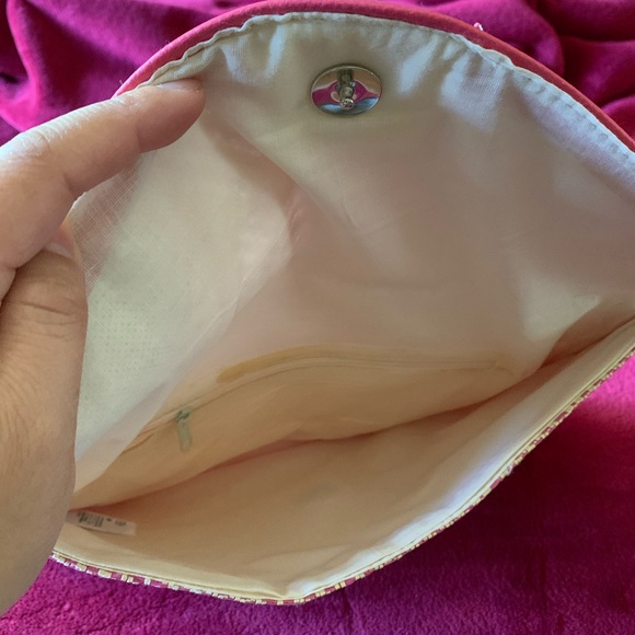 H&M Divided straw woven envelope style clutch bag - Picture 5 of 5